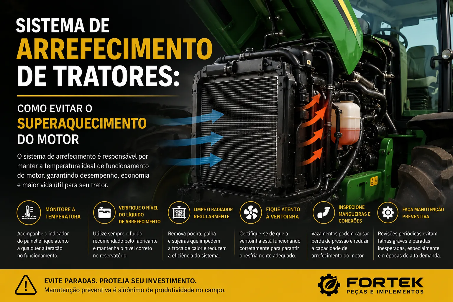 Sistema de Arrefecimento de Tratores: Como Evitar o Superaquecimento do Motor